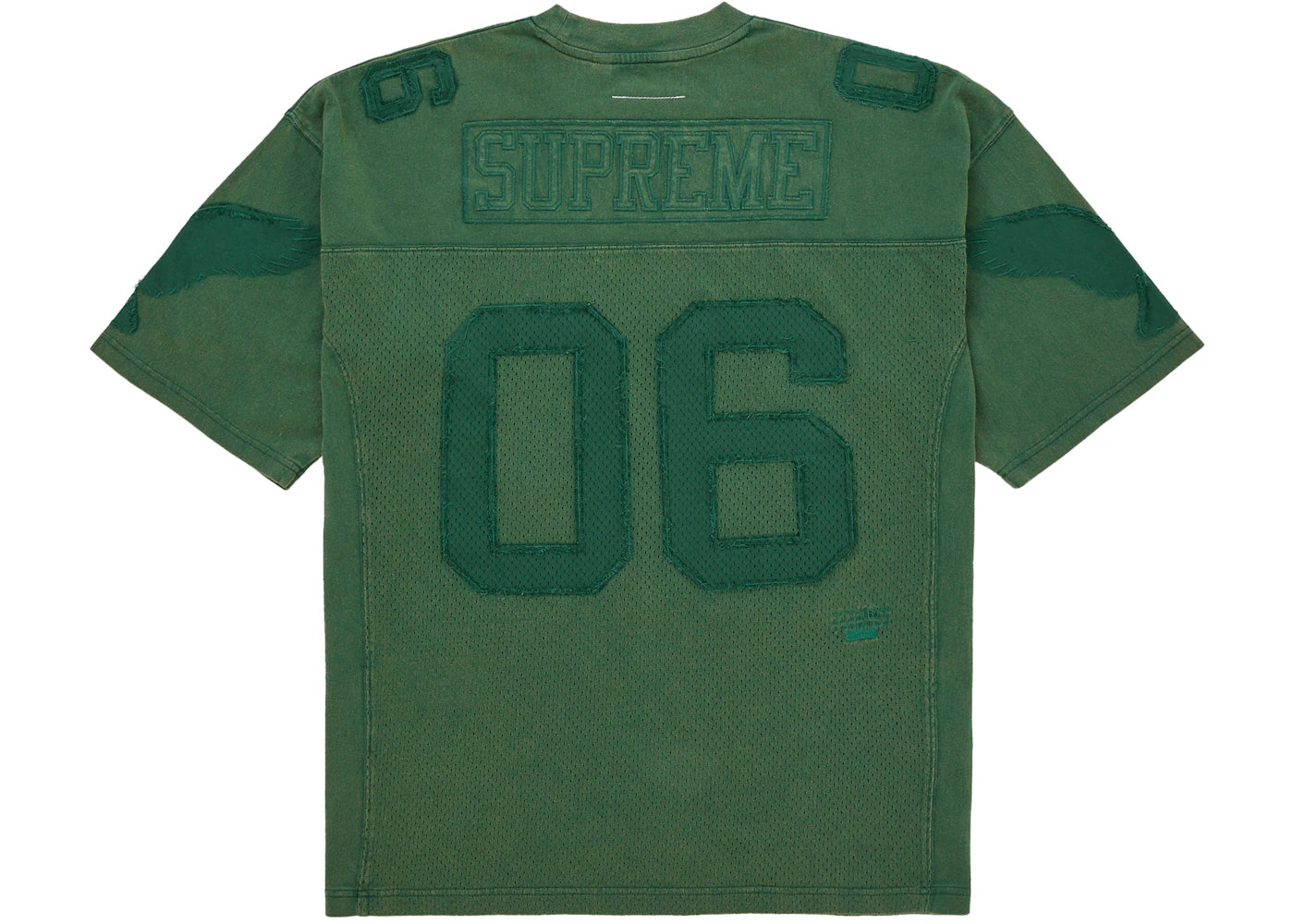 Supreme MM6 Maison Margiela Cotton Football Jersey Green - vue secondaire A