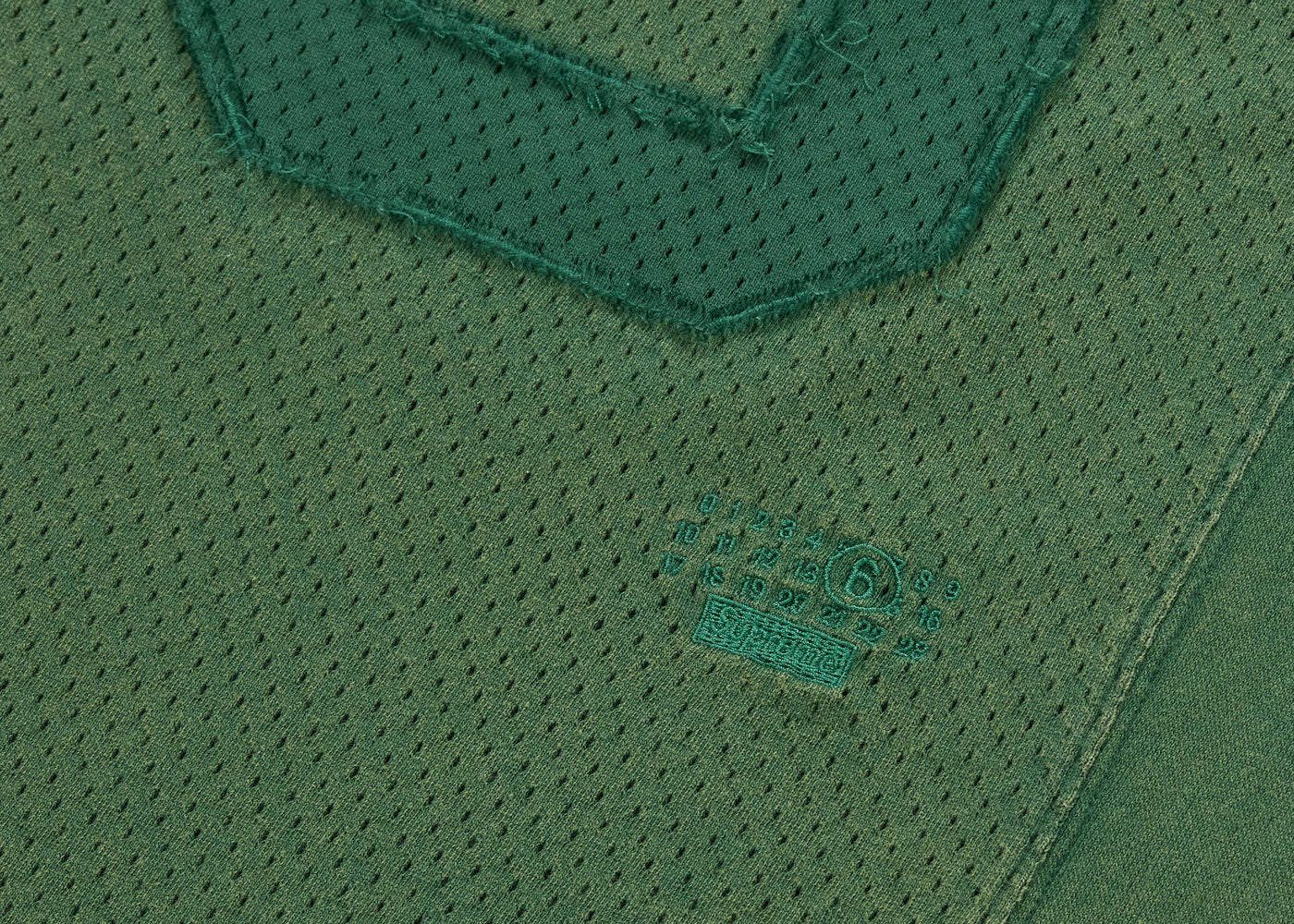 Supreme MM6 Maison Margiela Cotton Football Jersey Green - vue secondaire B