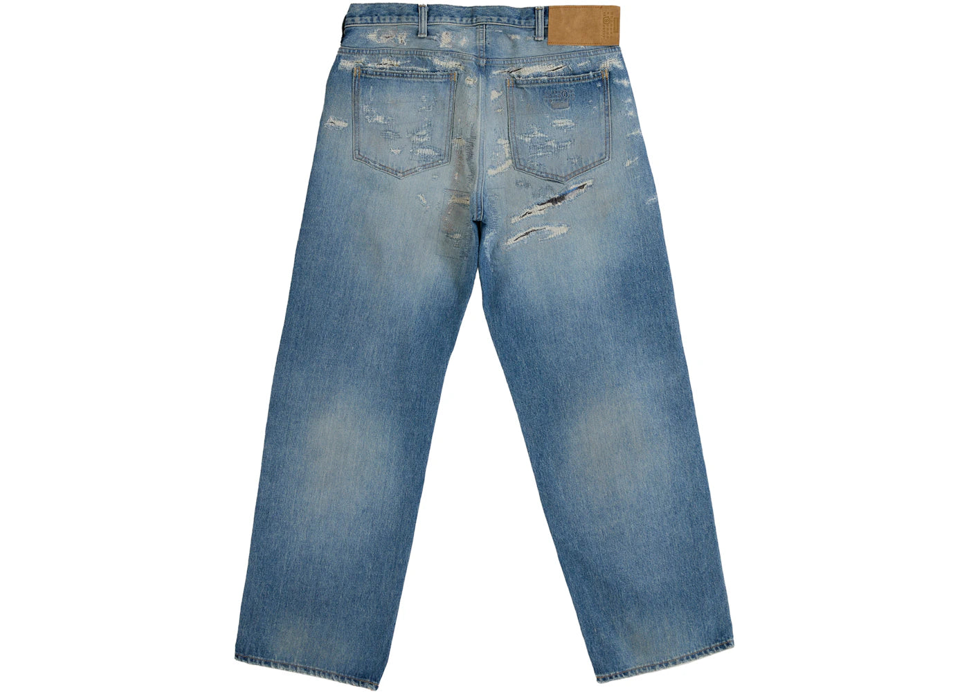 Supreme MM6 Maison Margiela Distressed Loose Fit Selvedge Jean Blue - vue secondaire A