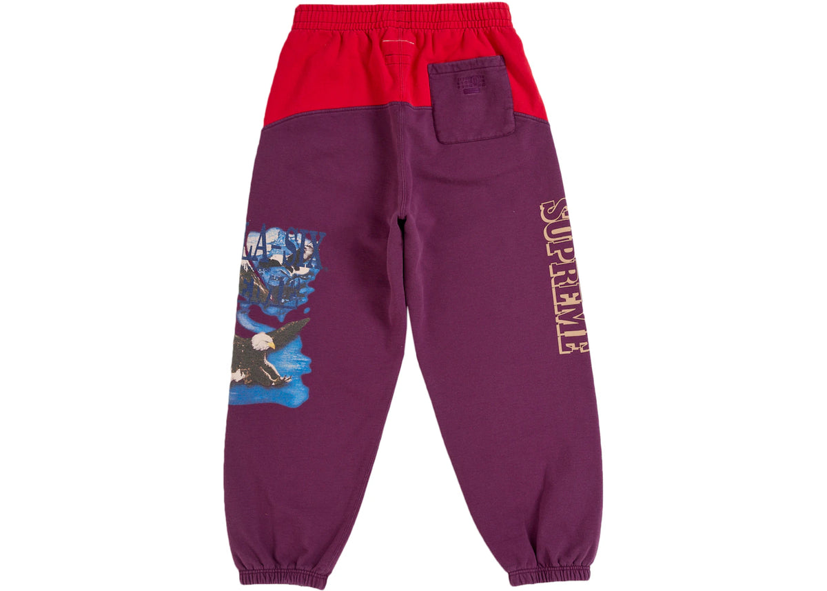 Supreme MM6 Maison Margiela Eagle Sweatpant Purple - vue secondaire B