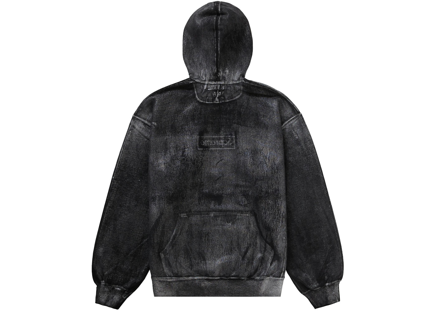Supreme MM6 Maison Margiela Foil Box Logo Hooded Sweatshirt Black - vue secondaire B