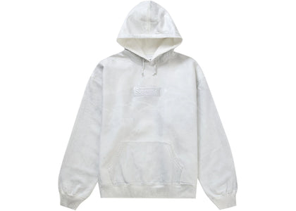 Supreme MM6 Maison Margiela Foil Box Logo Hooded Sweatshirt White - authentic Supreme apparel