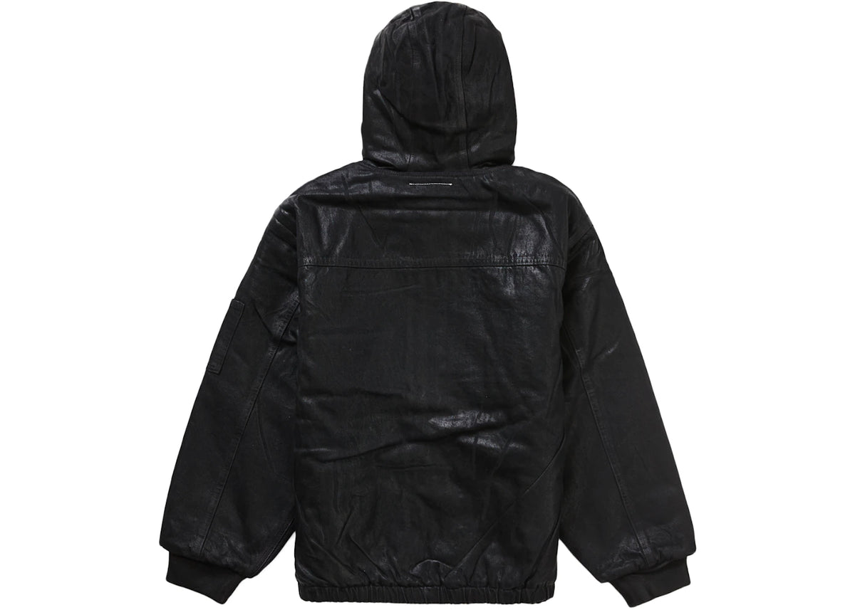 Supreme MM6 Maison Margiela Foil Hooded Work Jacket Black - vue secondaire B