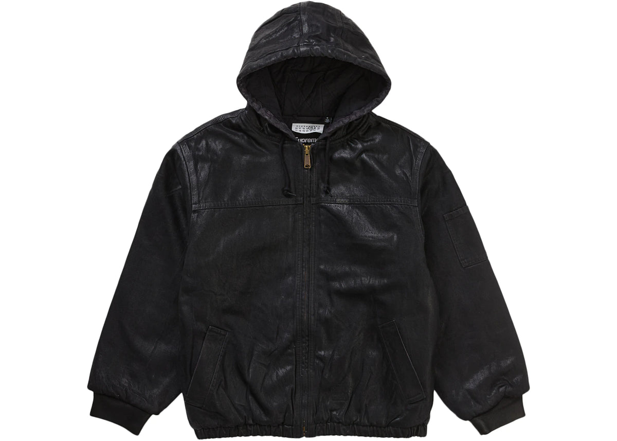 Supreme MM6 Maison Margiela Foil Hooded Work Jacket Black - vue 360