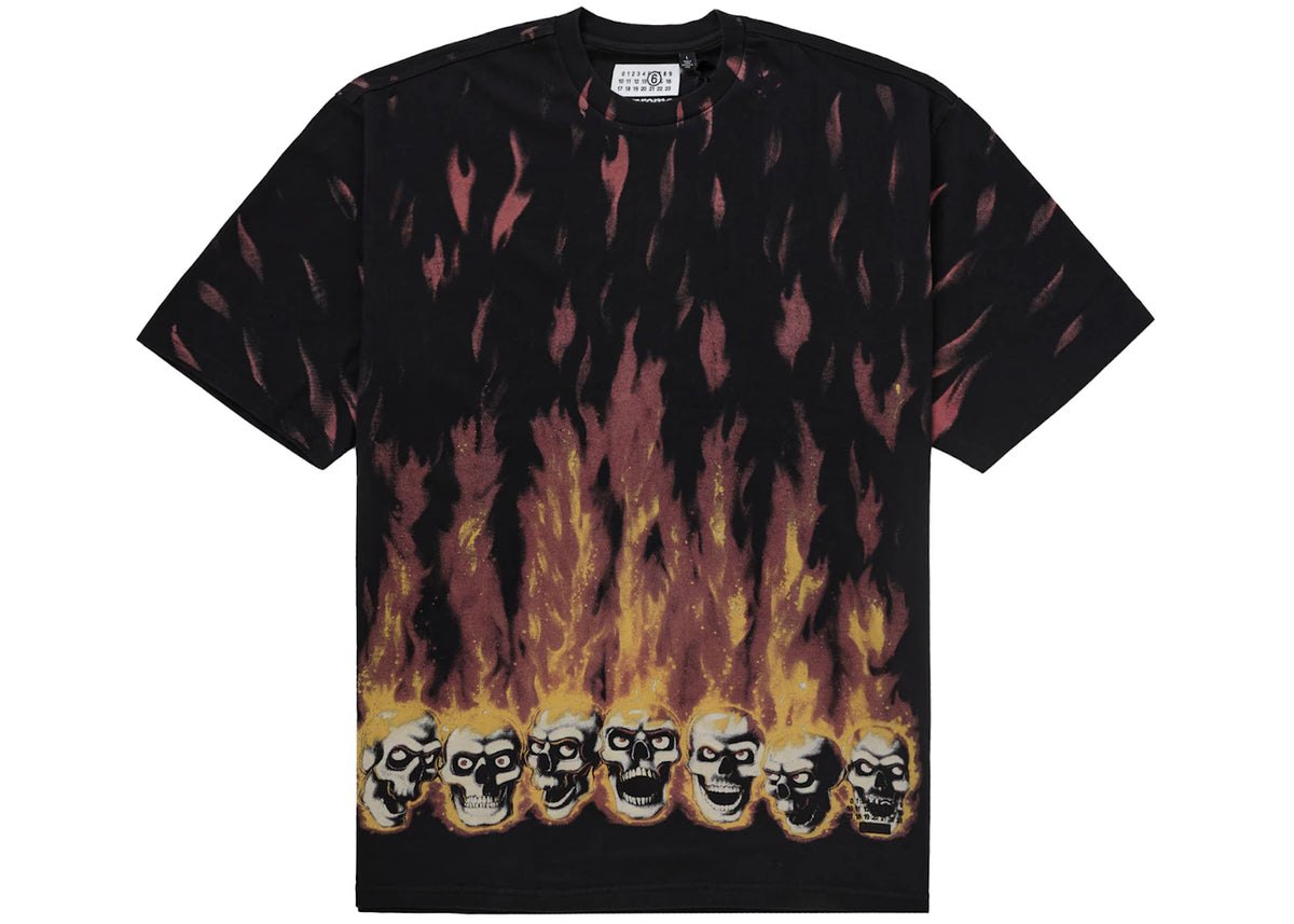 Supreme MM6 Maison Margiela Liquid Blue Oversized Tee Black - vue secondaire A