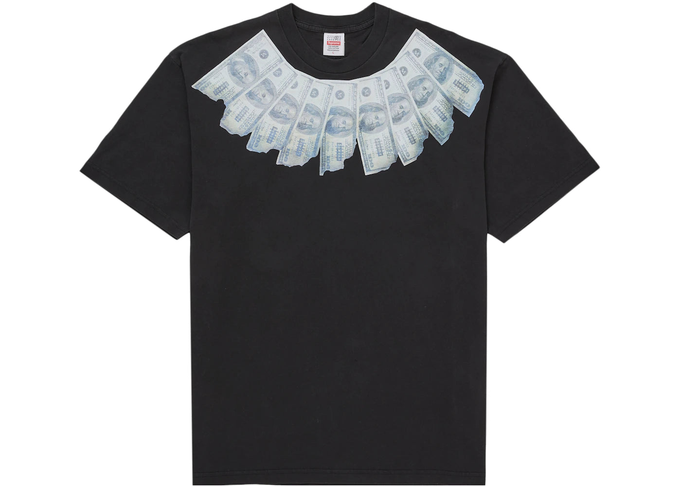 Supreme MM6 Maison Margiela Money S/S Top Black - vue 360