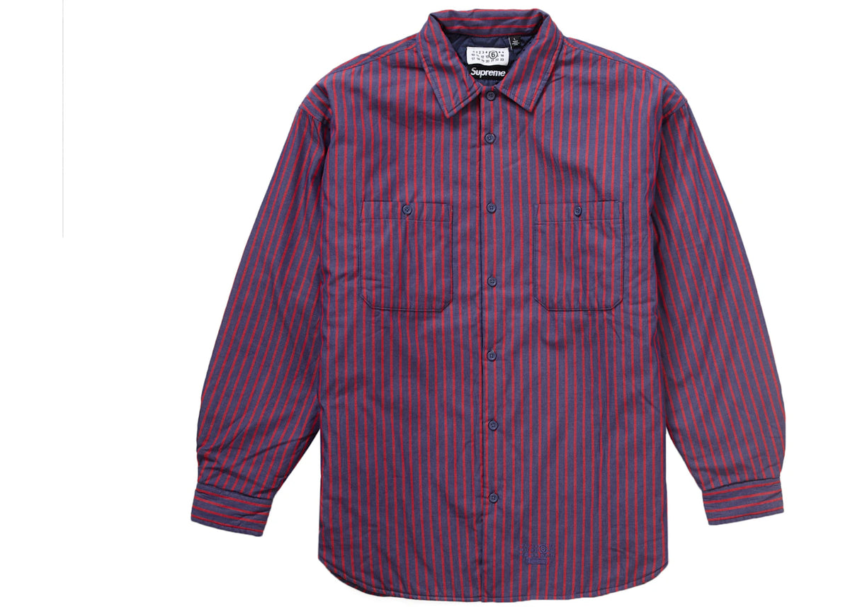 Supreme MM6 Maison Margiela Padded Shirt Stripe - vue secondaire A