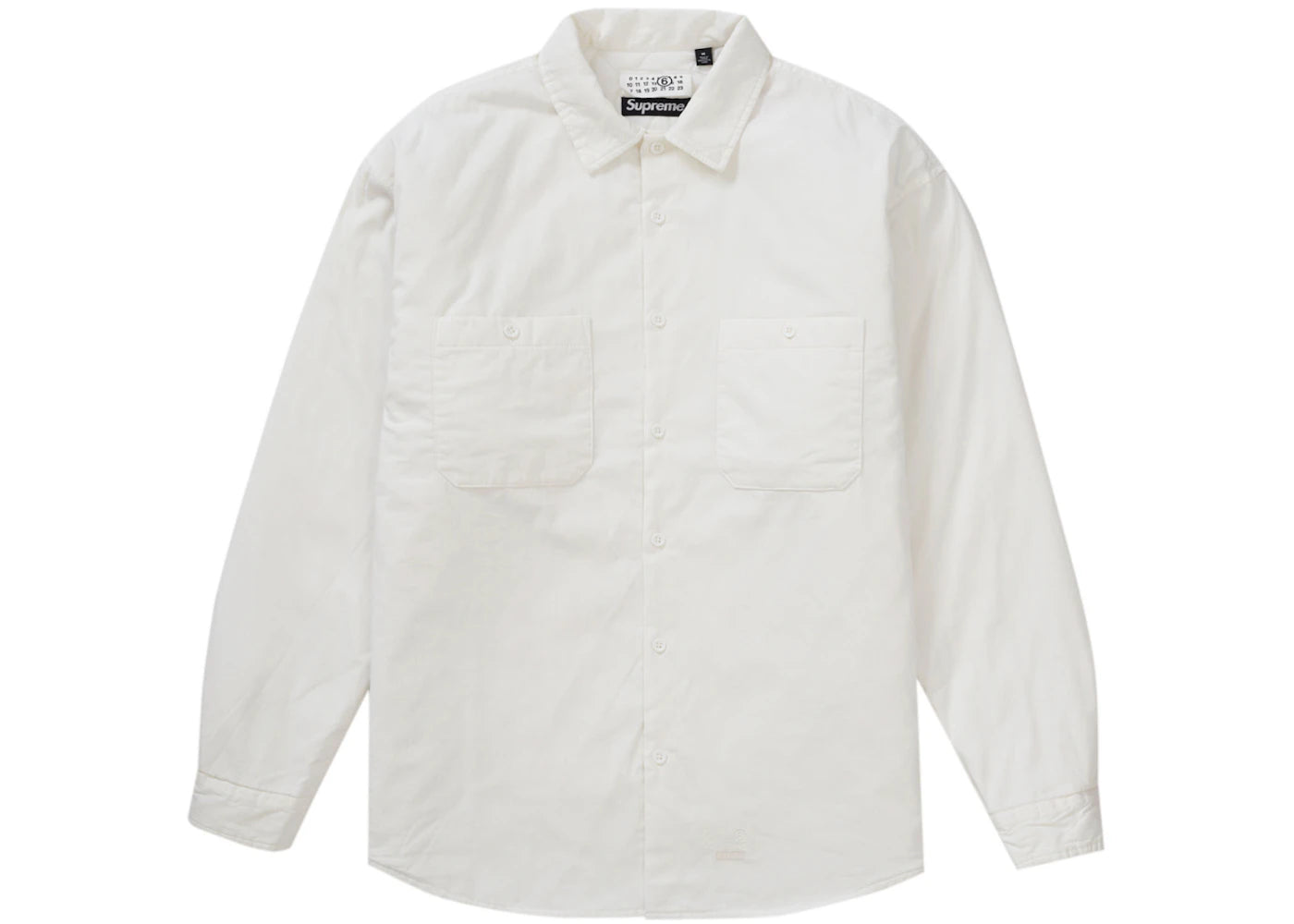 Supreme MM6 Maison Margiela Padded Shirt White - vue secondaire A