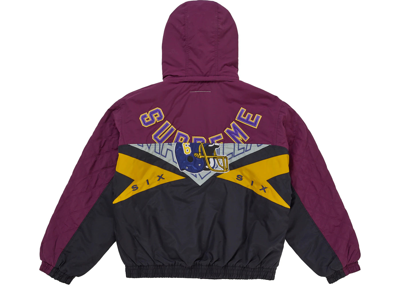 Supreme MM6 Maison Margiela Split Stadium Jacket Purple - vue secondaire B