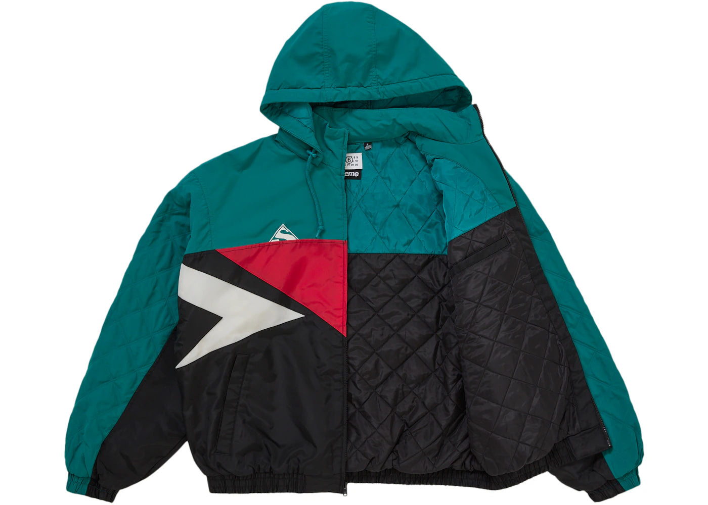 Supreme MM6 Maison Margiela Split Stadium Jacket Teal - vue secondaire A