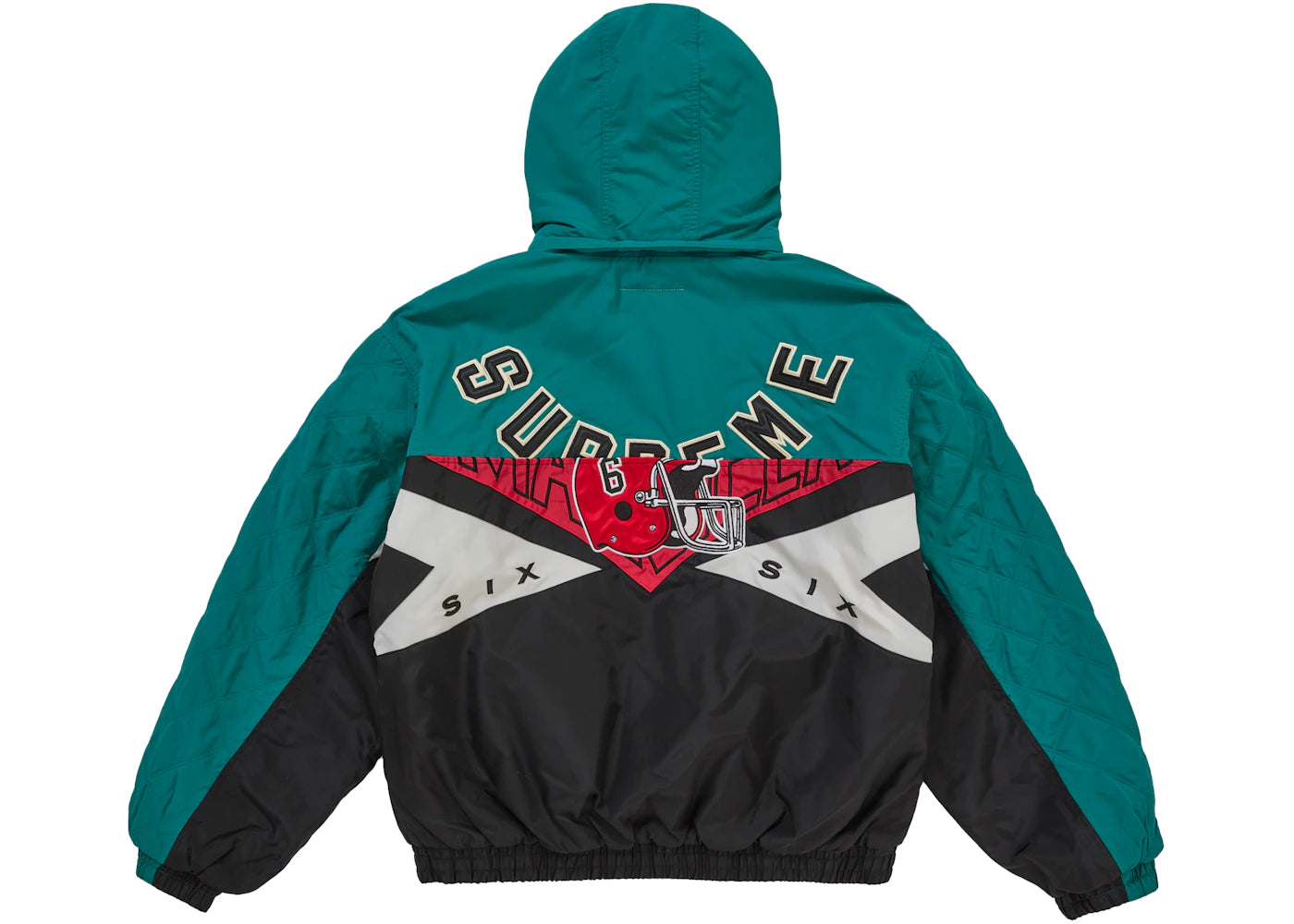 Supreme MM6 Maison Margiela Split Stadium Jacket Teal - vue secondaire B
