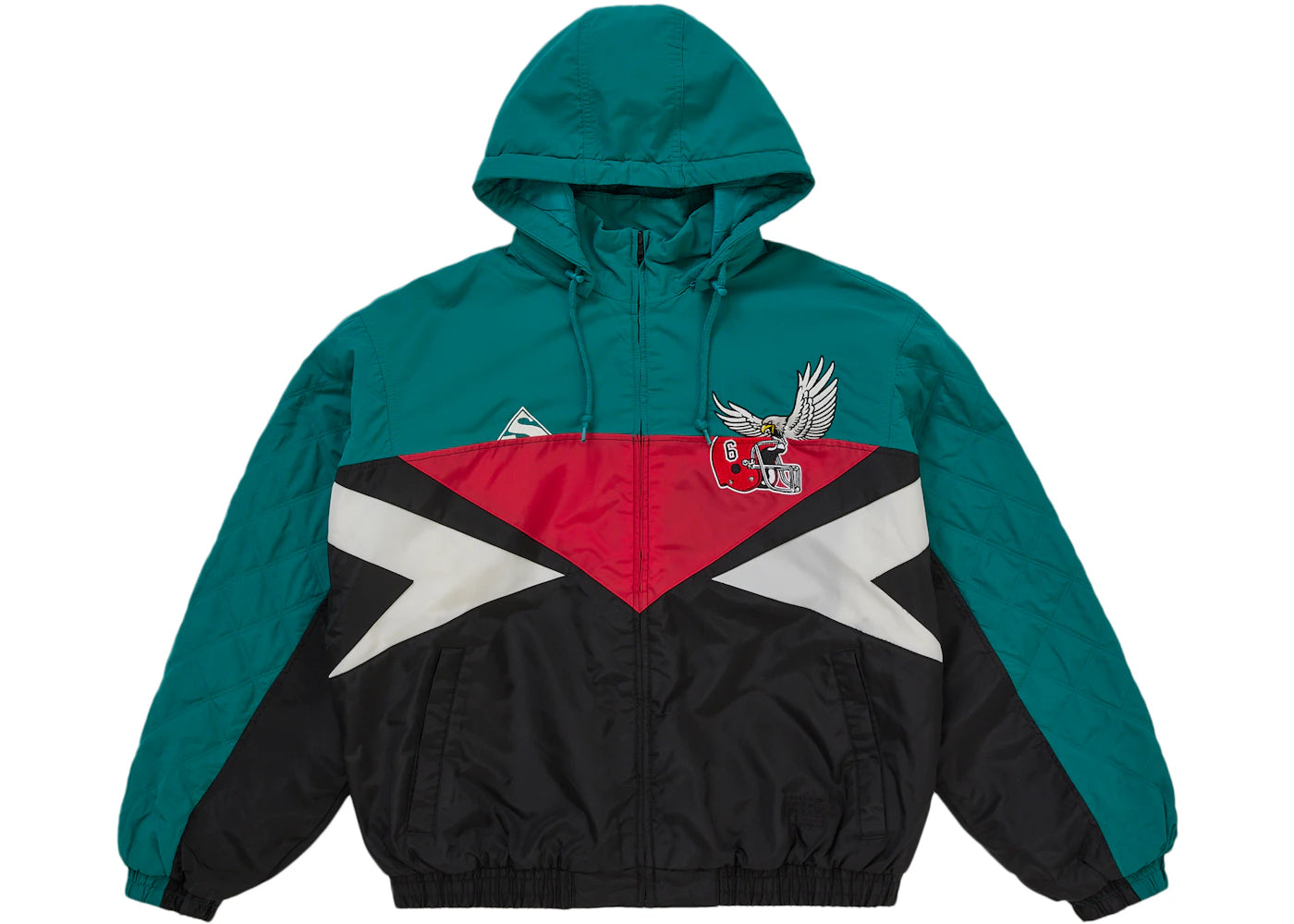 Supreme MM6 Maison Margiela Split Stadium Jacket Teal - vue 360