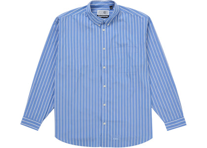 Supreme MM6 Maison Margiela Stripe Shirt Blue - authentic Supreme apparel