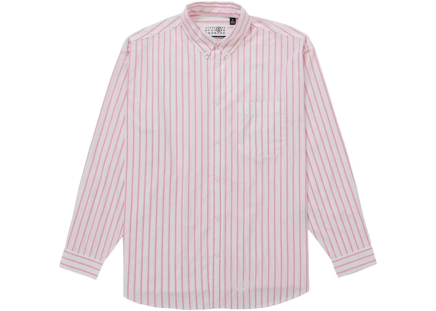 Supreme MM6 Maison Margiela Stripe Shirt Pink - vue secondaire A