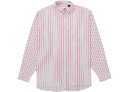 Supreme MM6 Maison Margiela Stripe Shirt Pink - apparel view 2