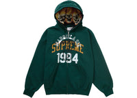 Supreme MM6 Maison Margiela Zip Up Hooded Sweatshirt Dark Green