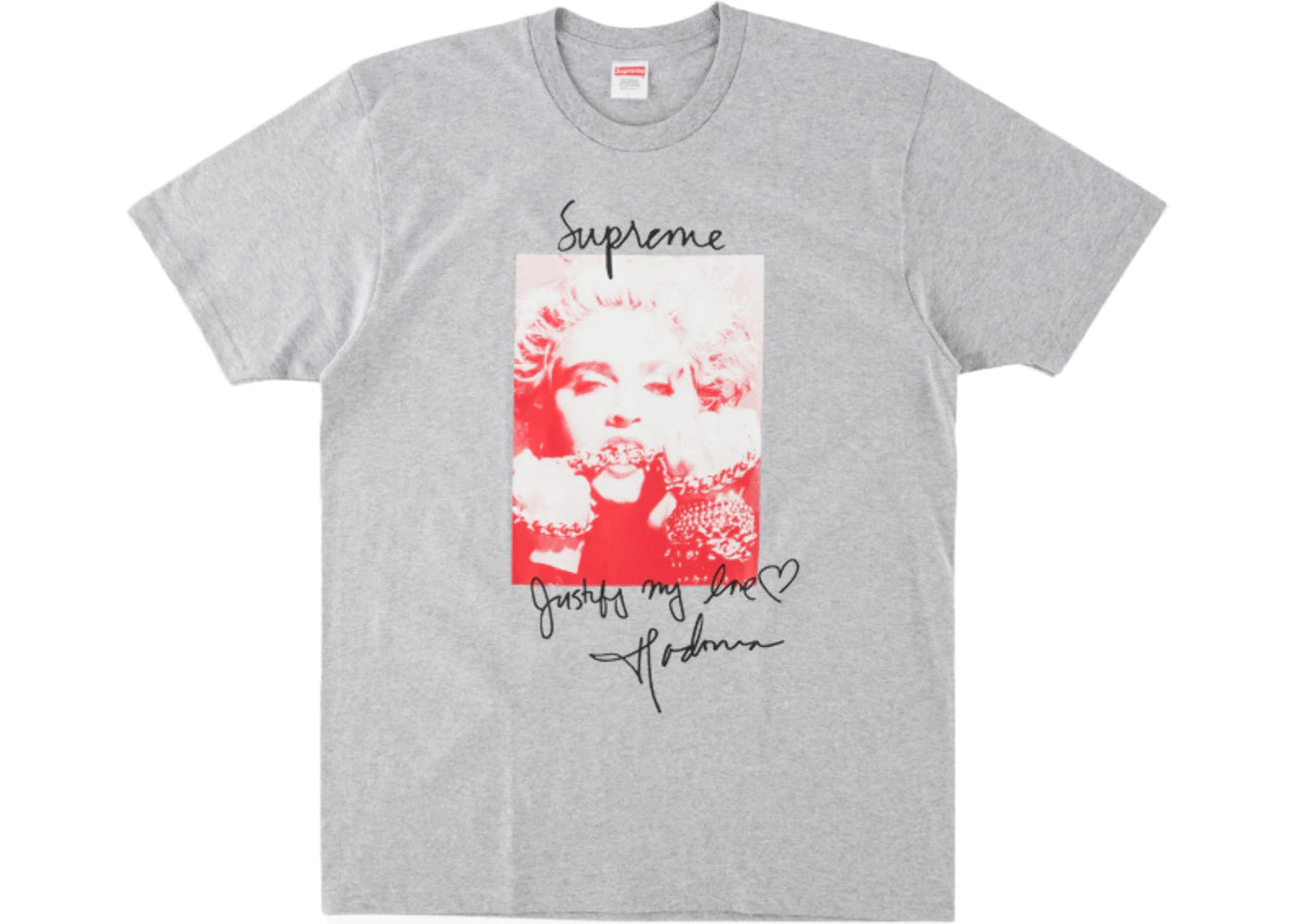 Supreme Madonna Tee Heather Grey - vue secondaire A
