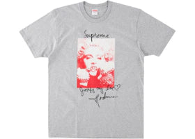 Supreme Madonna Tee Heather Grey - vue 360