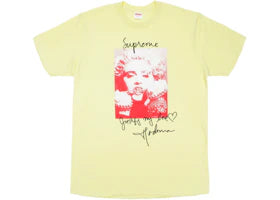 Supreme Madonna Tee Pale Yellow