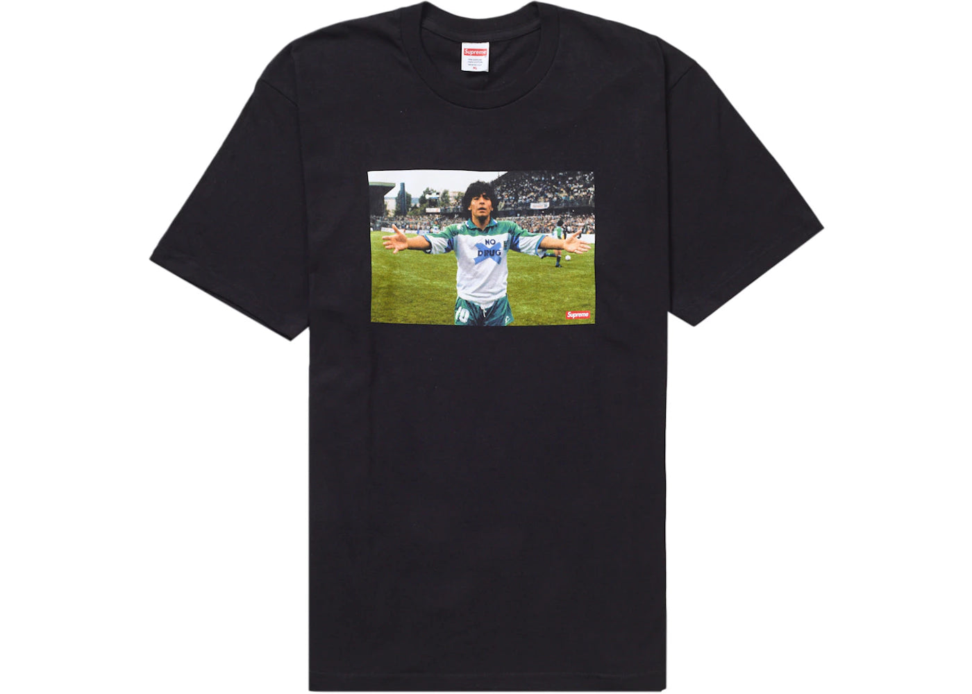 Supreme Maradona Tee Black - vue 360