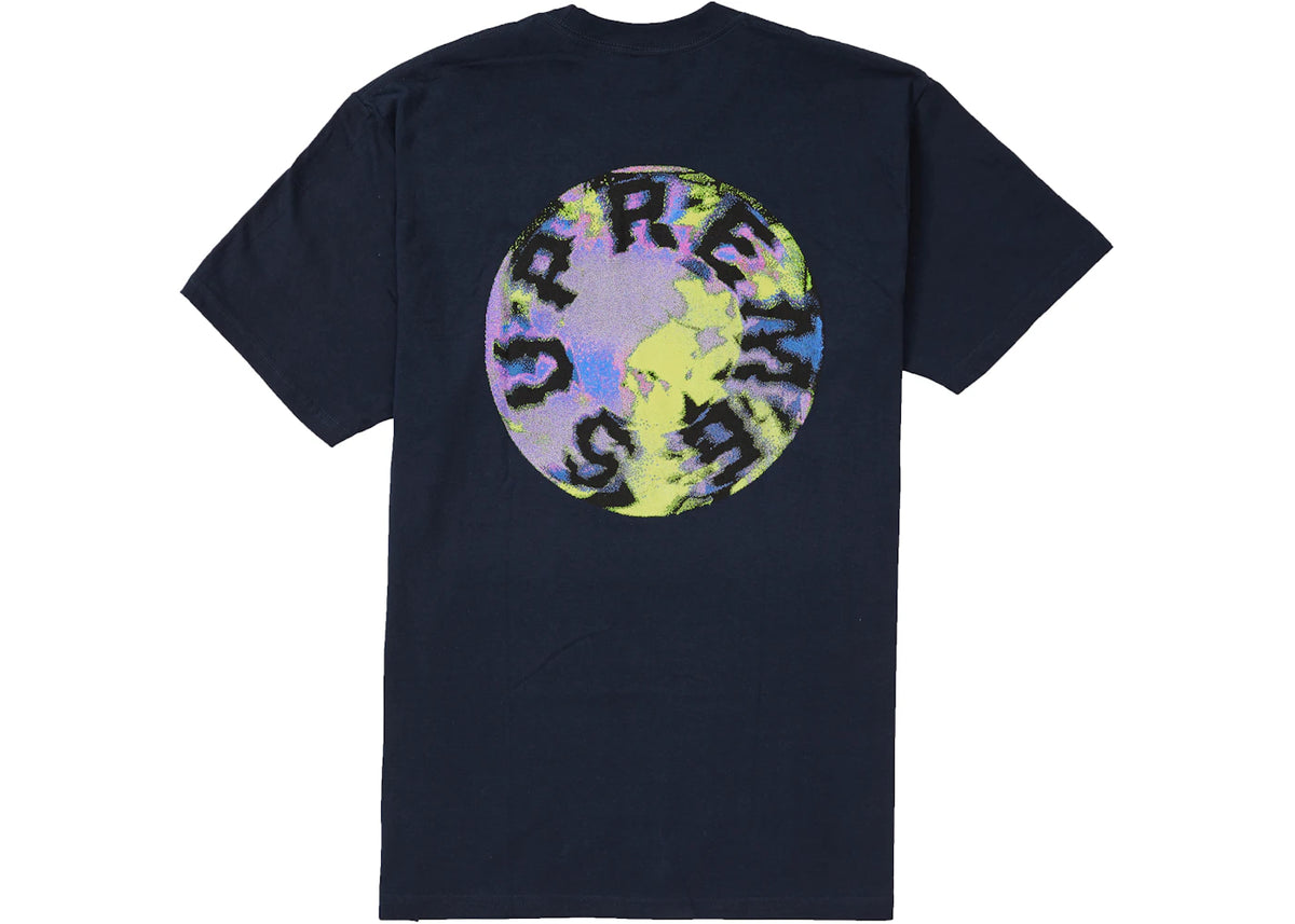 Supreme Marble Tee Navy - vue 360