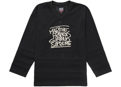 Supreme Marithé + François Girbaud Hockey Jersey Black - authentic Supreme apparel