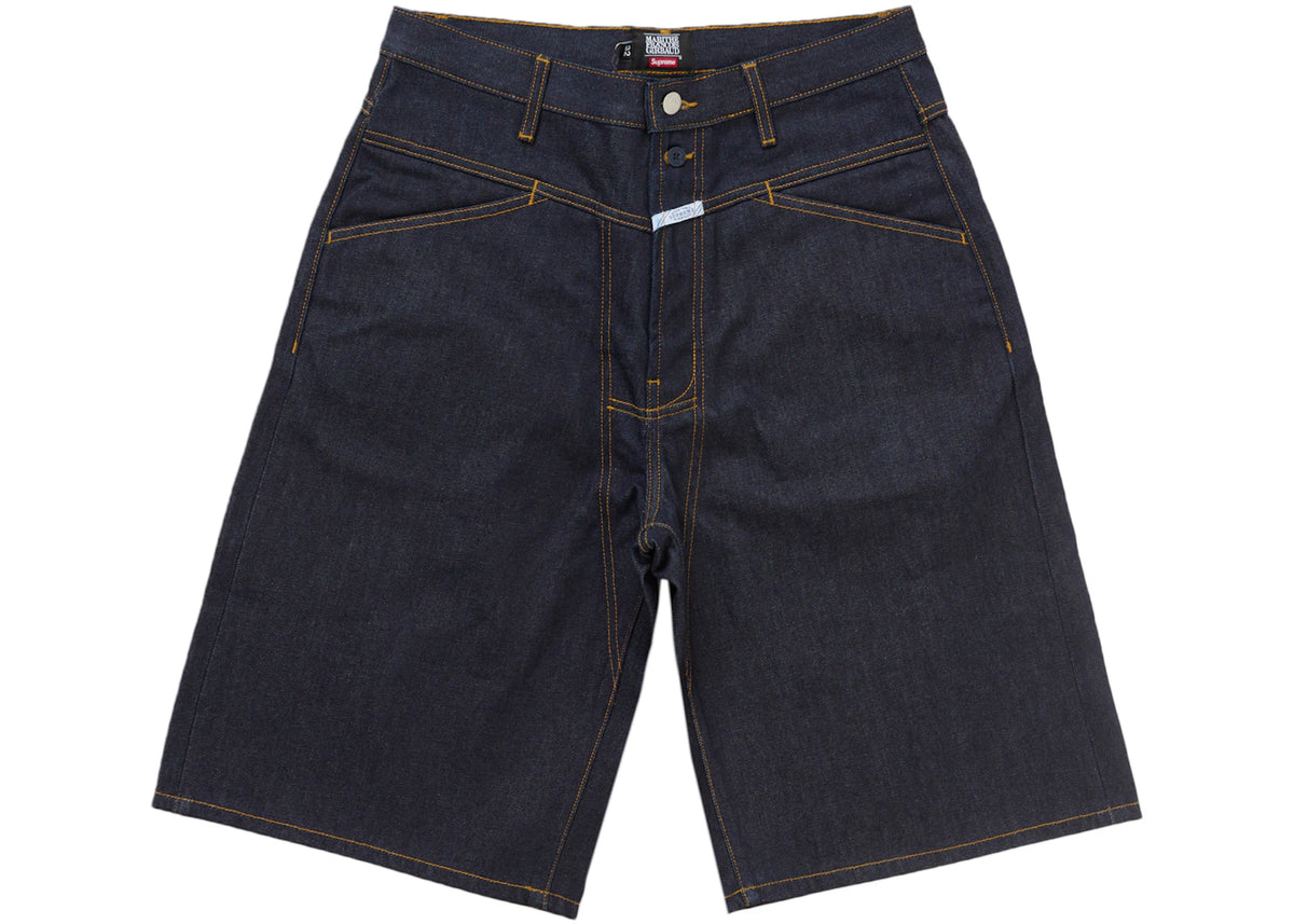 Supreme Marithé + François Girbaud X-Seam Baggy Denim Short Rigid Indigo - vue 360