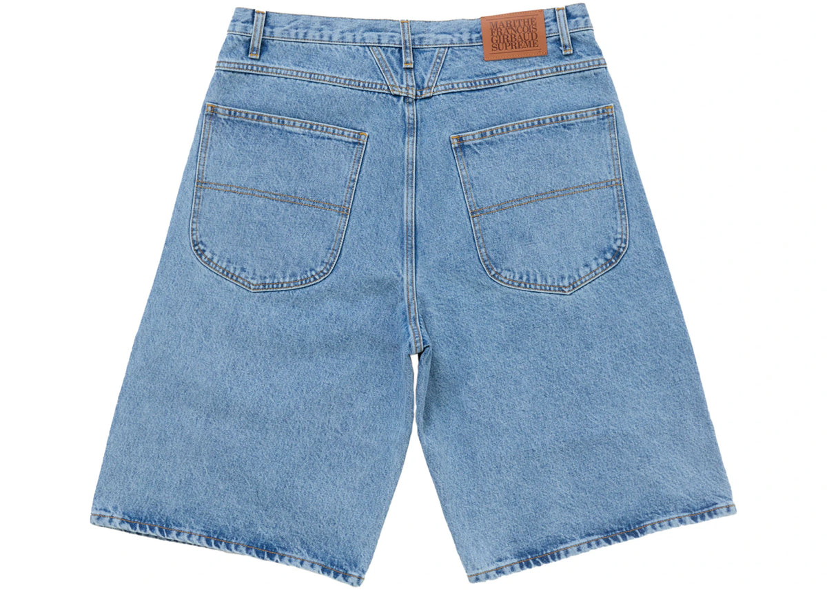 Supreme Marithé + François Girbaud X-Seam Baggy Denim Short Light Indigo - vue secondaire A