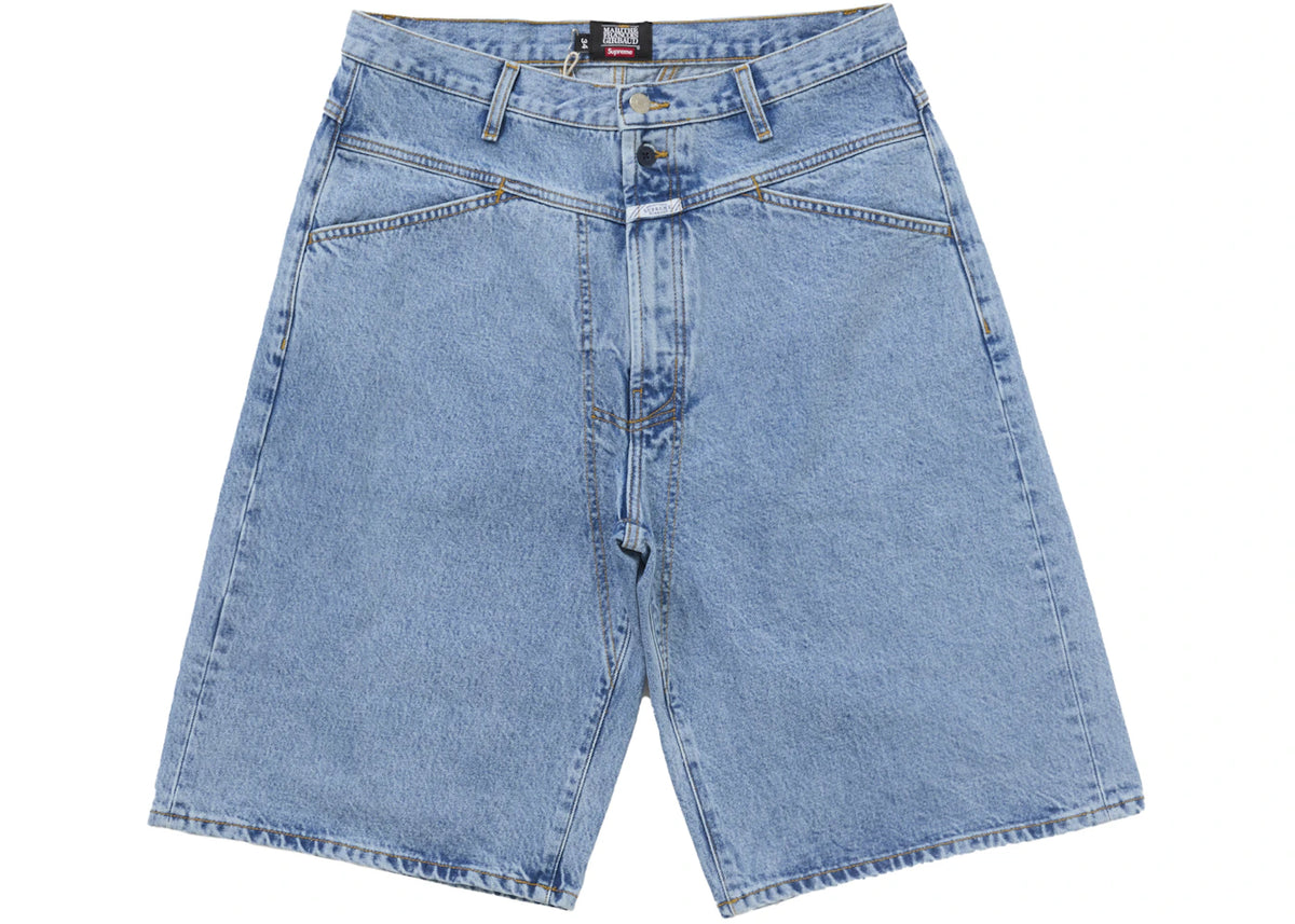 Supreme Marithé + François Girbaud X-Seam Baggy Denim Short Light Indigo - vue 360