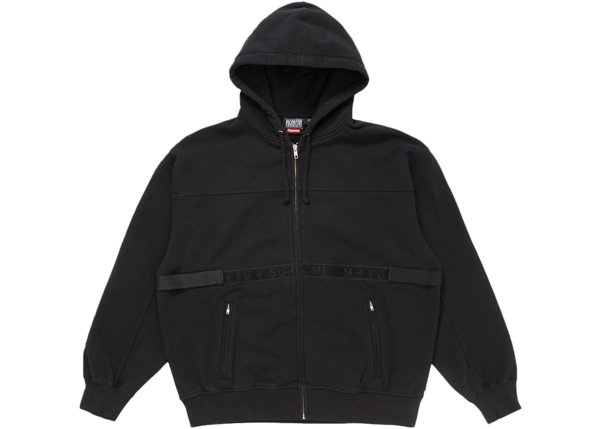 Supreme Marithé + François Girbaud Zip Up Hooded Sweatshirt Black - vue 360