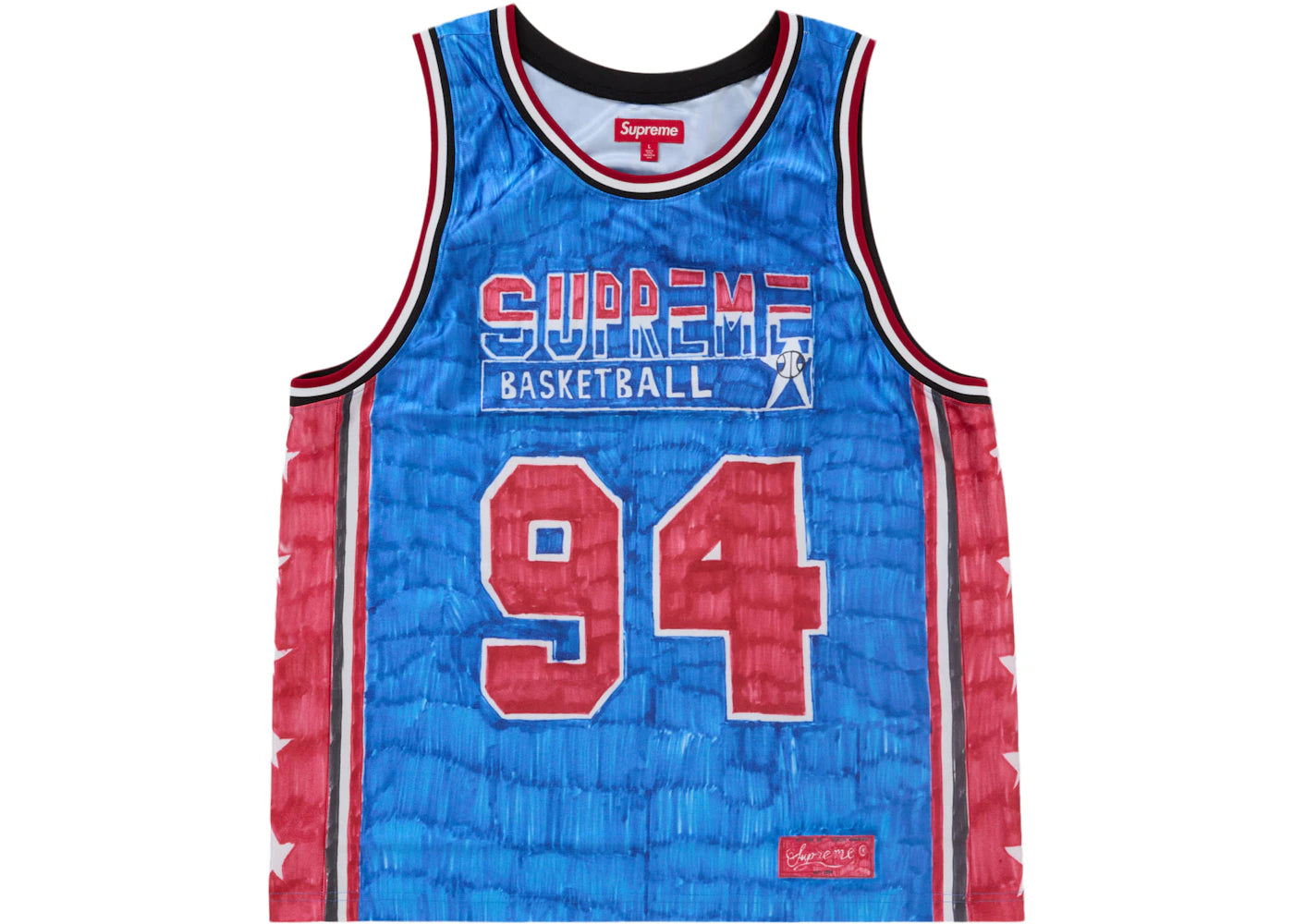 Supreme Marker Basketball Jersey Multicolor - vue secondaire A