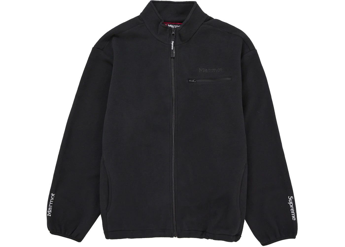 Supreme Marmot Fleece Jacket Black - vue secondaire A