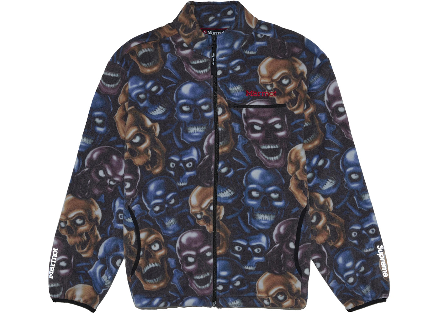 Supreme Marmot Fleece Jacket Multicolor - vue secondaire B