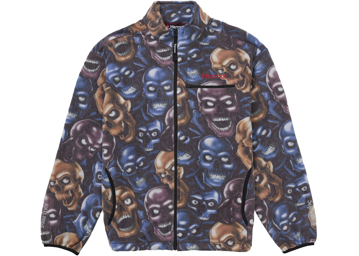 Supreme Marmot Fleece Jacket Multicolor - vue secondaire A