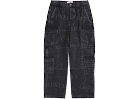 Supreme Martine Rose Denim Cargo Pant Washed Black