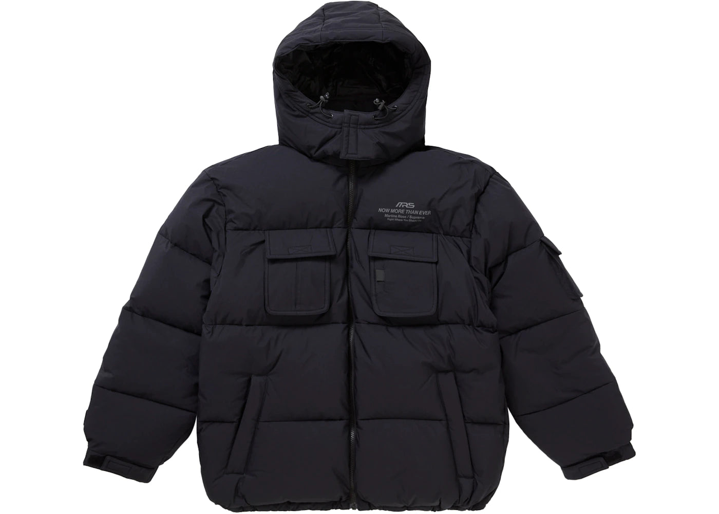 Supreme Martine Rose Down Puffer Jacket Black - vue secondaire A