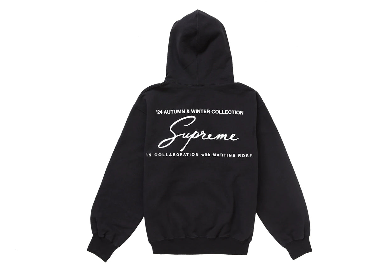 Supreme Martine Rose Hooded Sweatshirt Black - vue 360