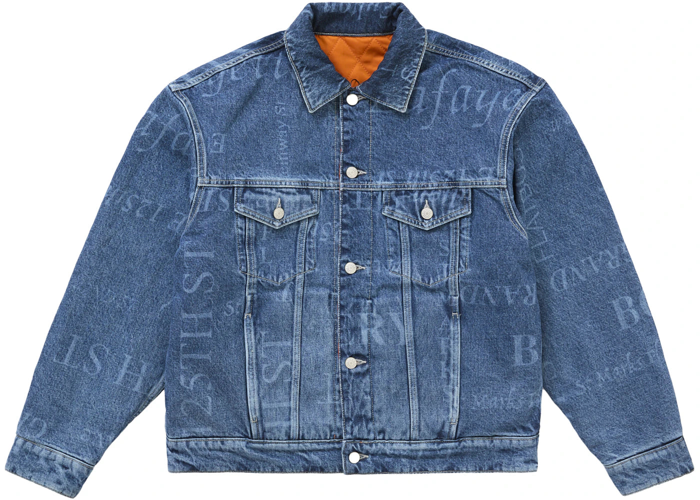 Supreme Martine Rose Reversible Trucker Jacket Blue - vue secondaire A