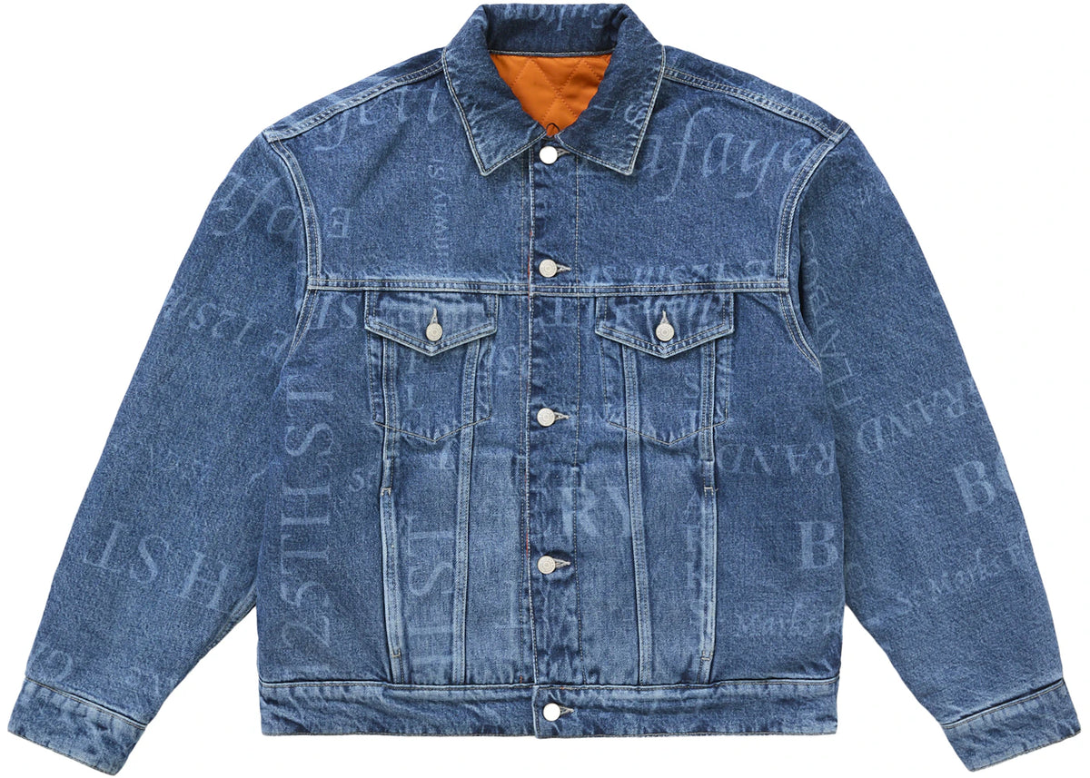 Supreme Martine Rose Reversible Trucker Jacket Blue - vue 360