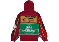 Supreme Martine Rose Towel Zip Up Hooded Sweatshirt Cardinal