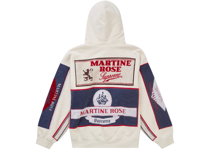Supreme Martine Rose Towel Zip Up Hooded Sweatshirt White - authentic Supreme apparel