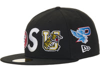 Supreme Mascots S Logo New Era 59Fifty Fitted Cap Black
