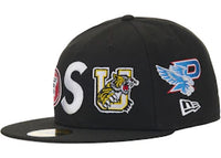 Supreme Mascots S Logo New Era 59Fifty Fitted Cap Black