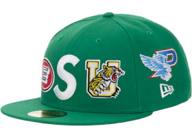 Supreme Mascots S Logo New Era 59Fifty Fitted Cap Green