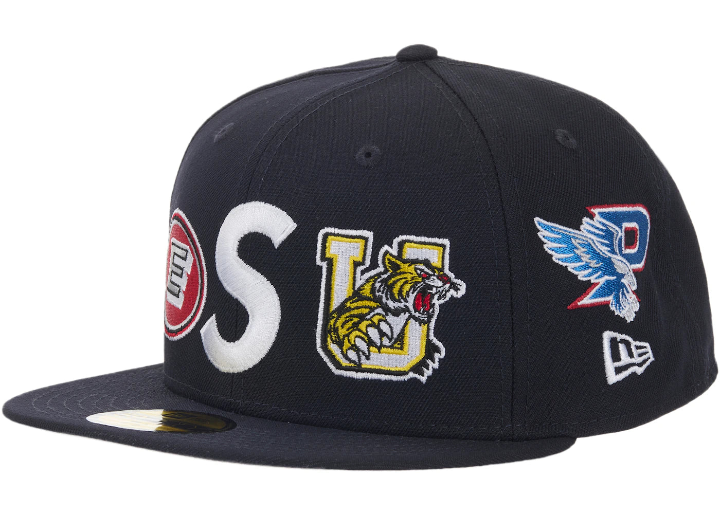 Supreme Mascots S Logo New Era 59Fifty Fitted Cap Navy - vue secondaire A