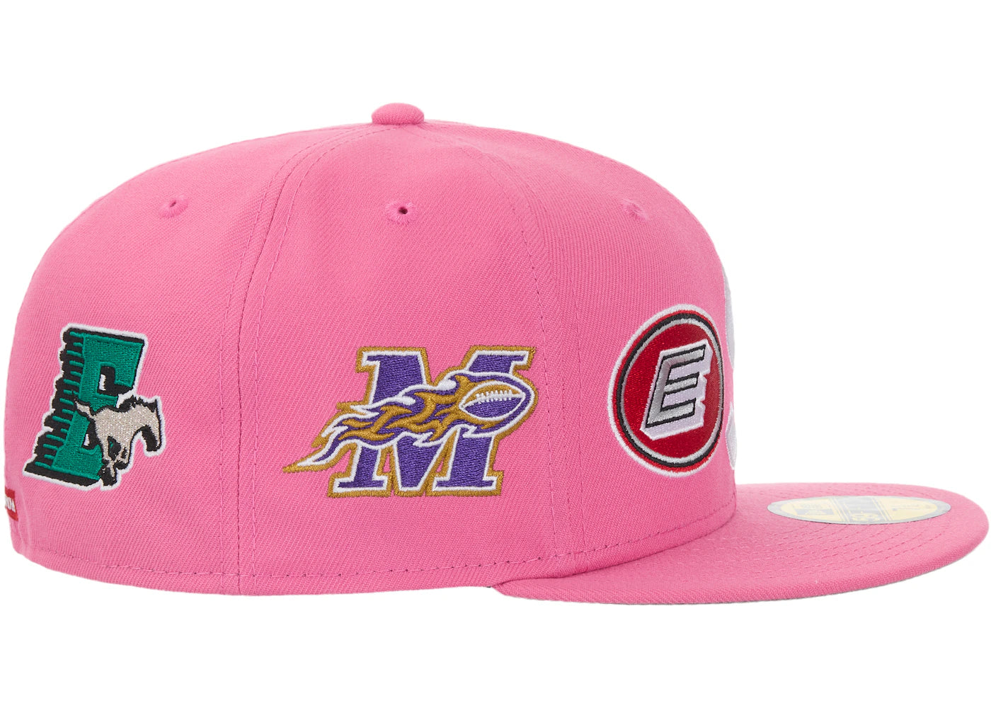 Supreme Mascots S Logo New Era 59Fifty Fitted Cap Pink - vue secondaire A