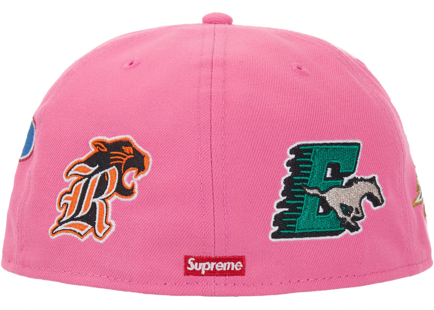 Supreme Mascots S Logo New Era 59Fifty Fitted Cap Pink - vue secondaire B