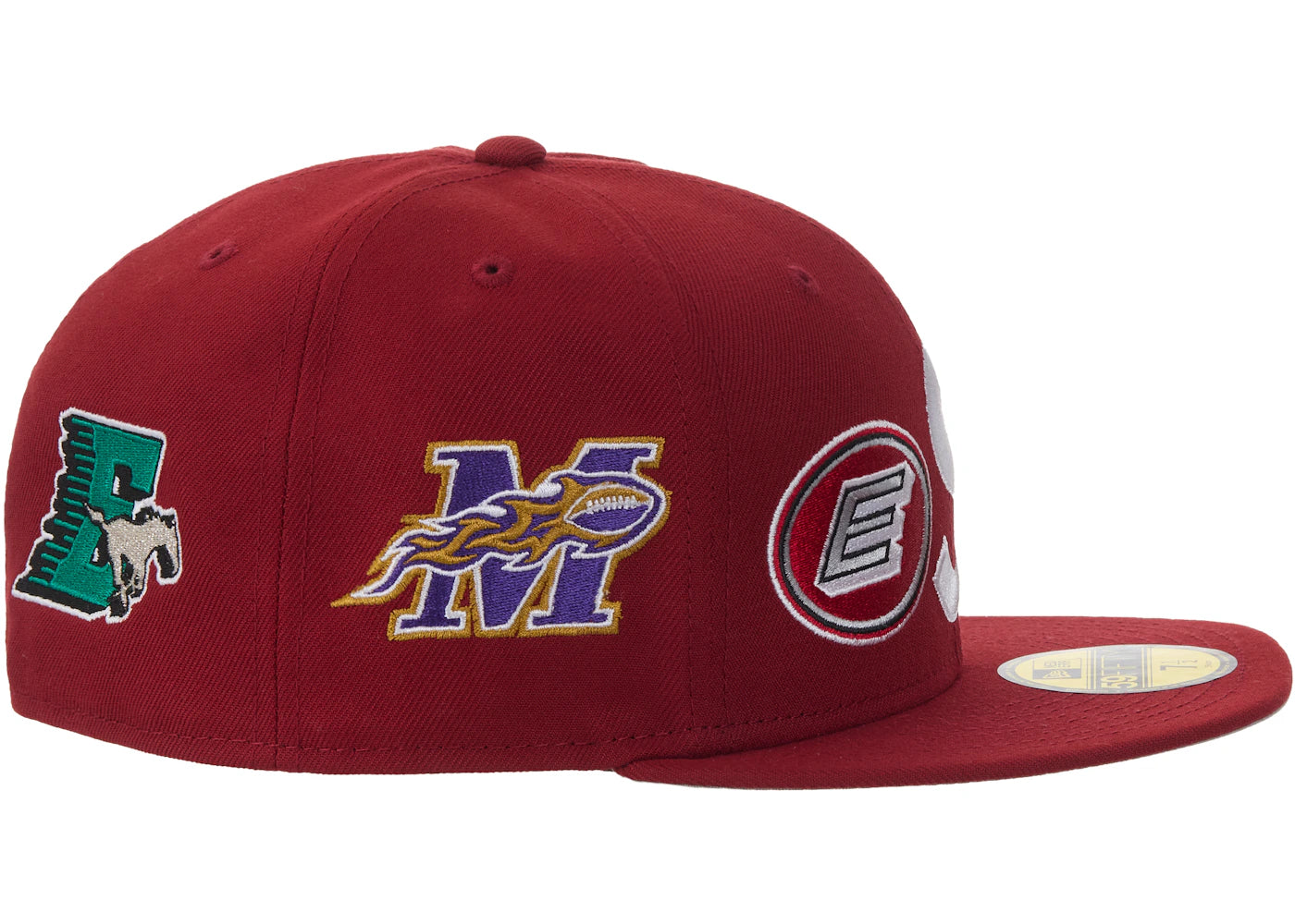 Supreme Mascots S Logo New Era 59Fifty Fitted Cap Red - vue secondaire A