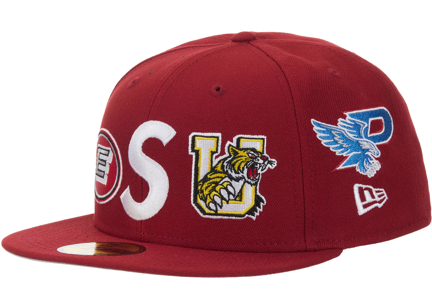 Supreme Mascots S Logo New Era 59Fifty Fitted Cap Red - vue 360