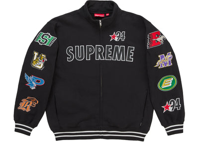 Supreme Mascots Zip Up Sweatshirt Black